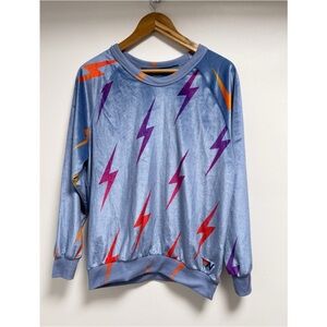 Aviator Nation Multicolor Lightning Crewneck Sweater